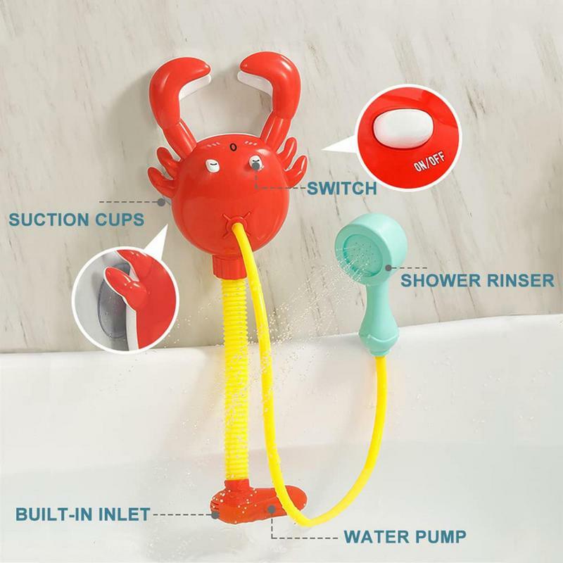 샤워 물 스프레이 모드가 있는 아기 목욕 장난감, 여름 욕조 장난감, 유아용 스프링클러 놀이, 물 선물 장난감