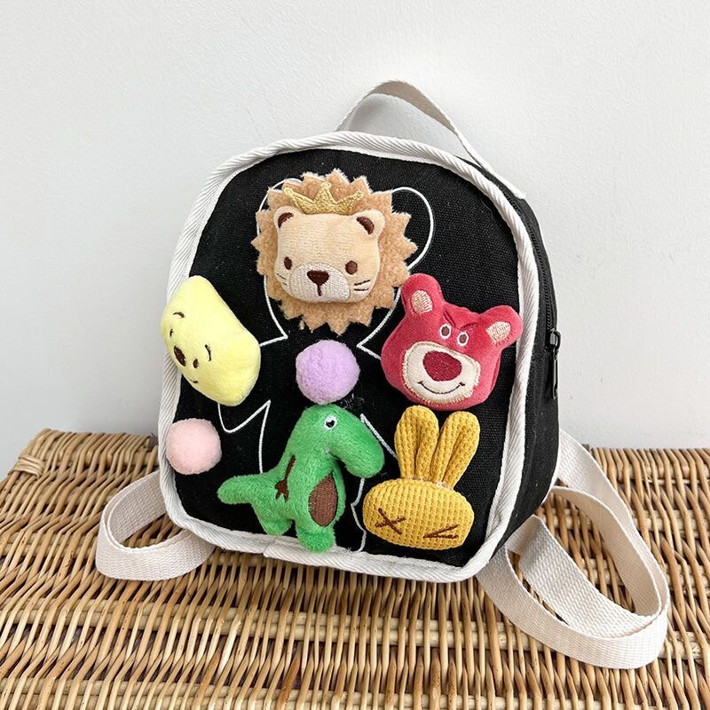 2024 spring new kindergarten mini backpack super cute baby treasure cute cartoon backpack doll go out fashionable backpack