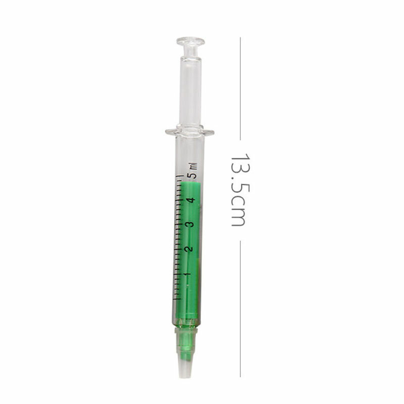 60Pcs Lovely Kawaii Fluorescent Simulation Syringe Watercolor Pen Highlighters Marker pen Stationery School Supplies