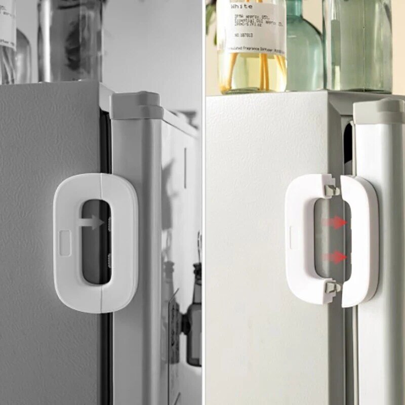 1PC serratura per frigorifero per uso domestico serratura per porta del congelatore serratura di sicurezza per armadietto per bambini per bambini sicurezza anti-pizzicamento per bambini