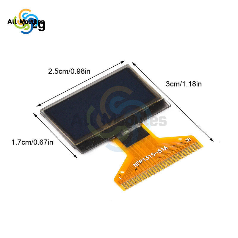 0.96 ''0.69'' OLED شاشة الكريستال السائل 14PIN/30PIN LCD لوحة الشاشة OLED وحدة وحدة عرض SPI/IIC واجهة لاردوينو