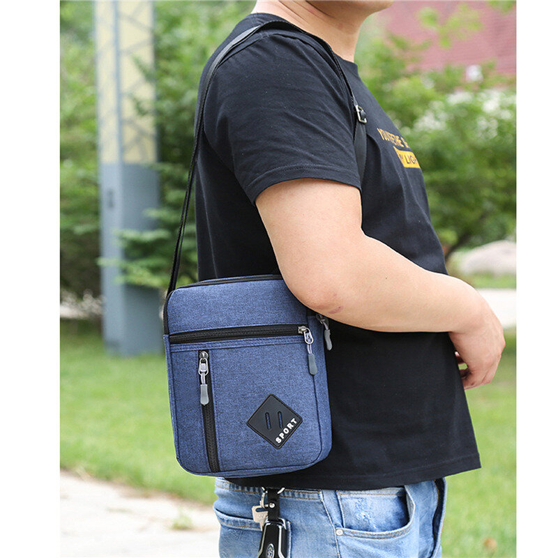 Мужская сумка-мессенджер через плечо 2023, мужские маленькие сумки-слинги для работы, деловые водонепроницаемые сумки из ткани Оксфорд, сумка, кошелек