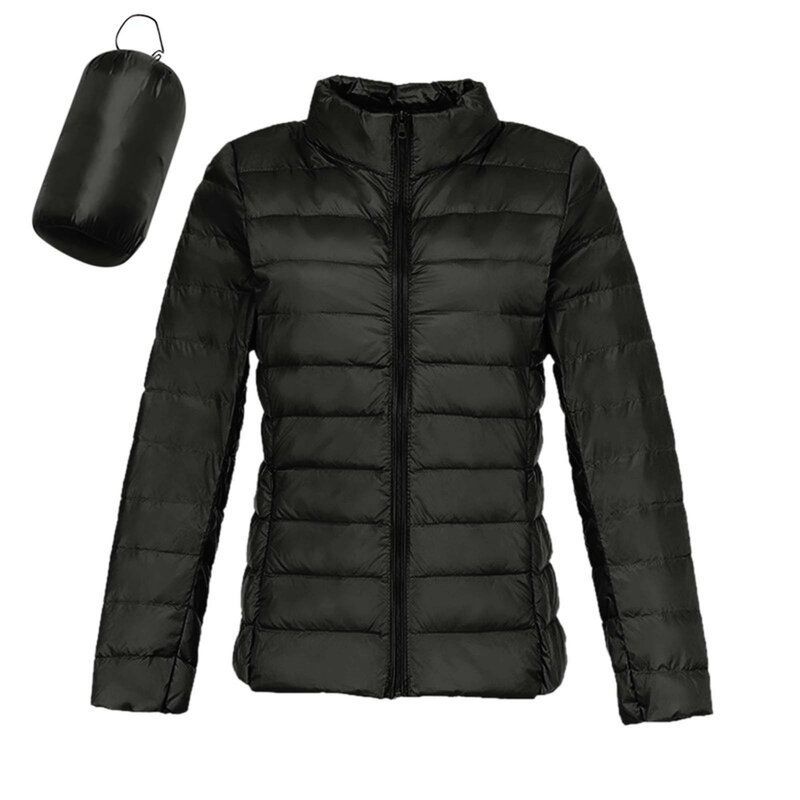 Женская осенняя куртка, модные короткие ультралегкие упакованные пуховые пальто, женские пуховые теплые облегающие парки в корейском стиле для весны и осени