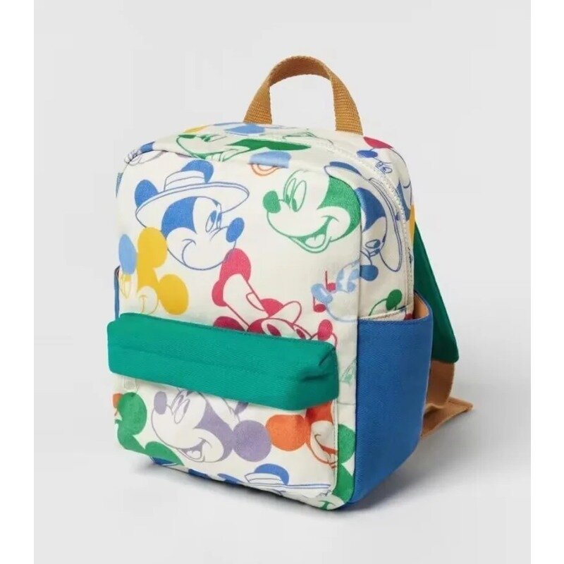Disney mickey mouse mochila impressão para crianças, mochila escolar multifuncional com correspondência de cores, disney, nova moda, 2023