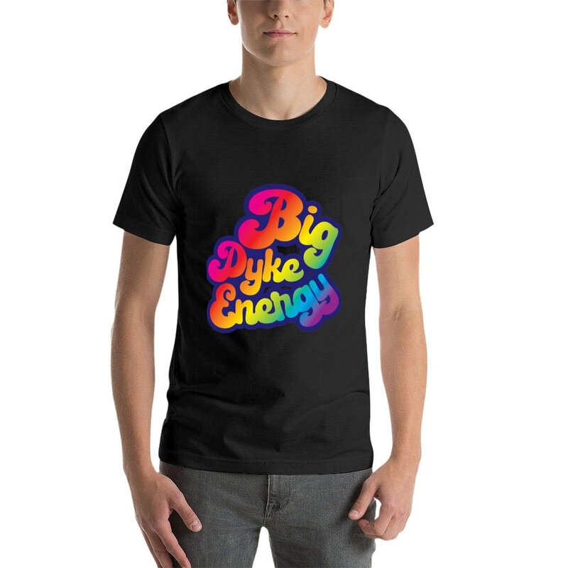 Camiseta con estampado de tu propio funnys para hombre, camisa con diseño personalizado de gran Dyke Energy, estilo hip hop