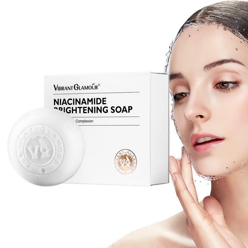 Sabun Bar Niacinamide, sabun Bar cuci badan untuk kulit sensitif Normal kulit berminyak, pembersihan wajah dan badan