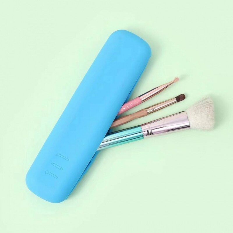 Tas rias silikon kantung Makeup baru wadah kosmetik portabel bluk/merah muda/biru pengatur kosmetik tahan air