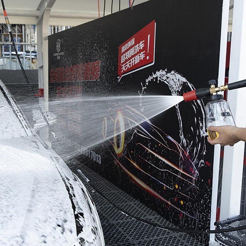Myjki ciśnieniowe samochodu 1000ml piankowa donica z natryskiem pianka śnieżna przezroczysta zestaw akcesoriów myjnia samochodowa uniwersaliowa pianka czyszcząca Noz