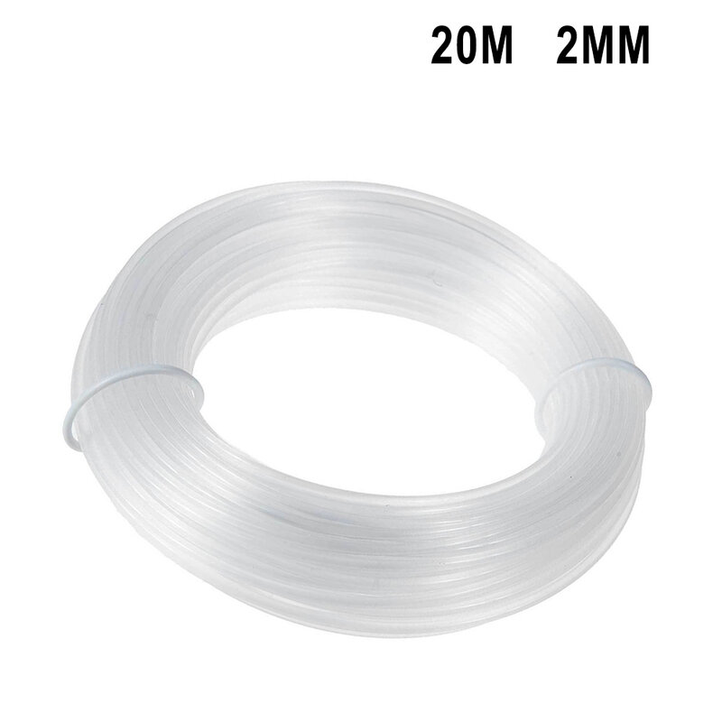 1 Roll 20M 1.6/2.0MM Nylon Grass Trimmer Line Brushcutter Trimmer Rope Lawn Mower Cord Mowing Wire