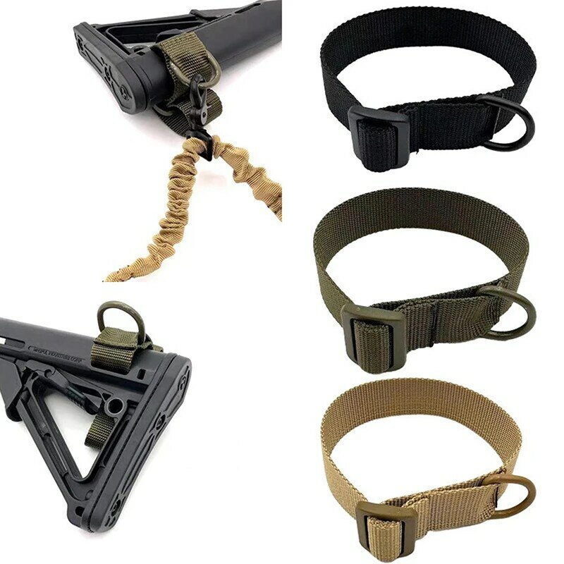 Eslinga de cuerda de nailon multifuncional, correa de pistola de Rifle, adaptador multifuncional, cinturón de pistola de flejado portátil, accesorios de caza