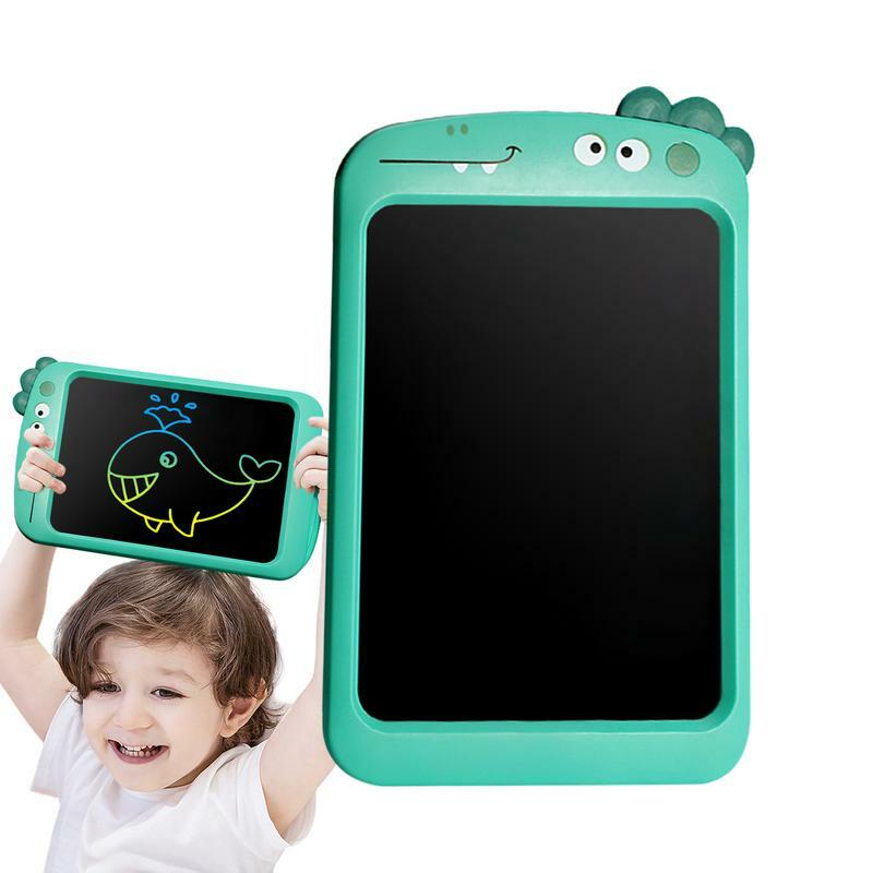 Colorido apagável LCD escrita tablet, doodle pad com função de bloqueio, prancheta brinquedo para crianças, stocking stuffers, 10"