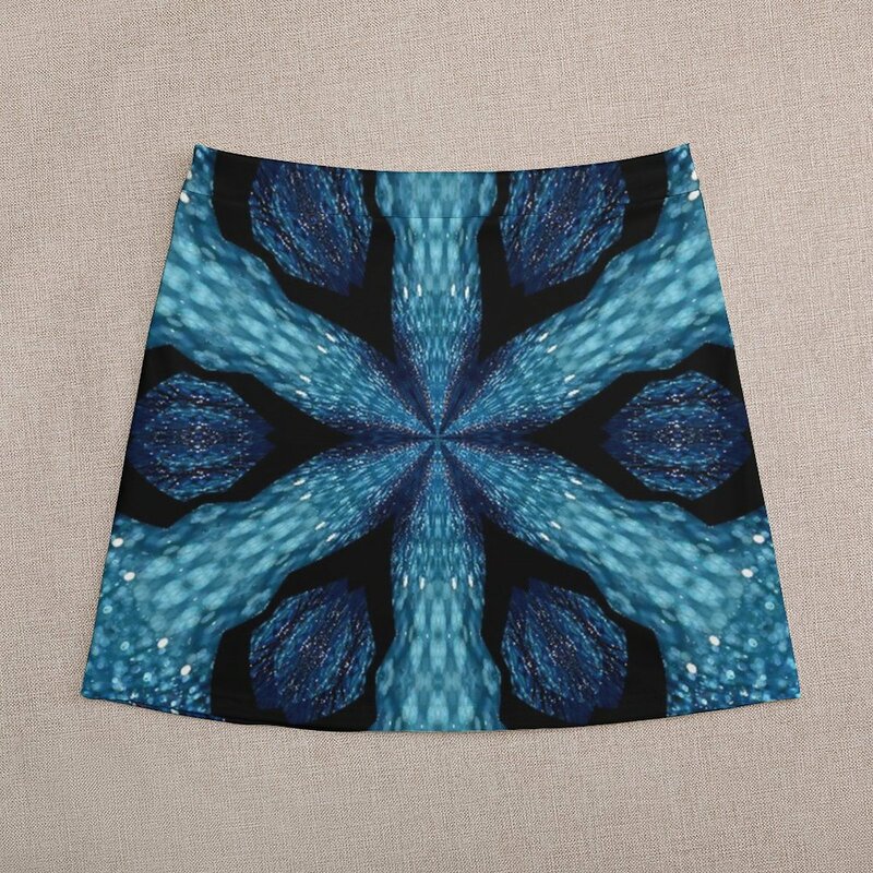 여성용 블루 크리스탈 미니 스커트, 럭셔리 이브닝 드레스, 2023