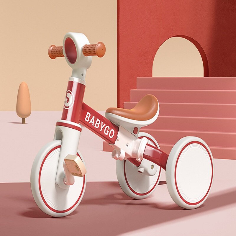 Lazychild-1〜6歳の子供用のポータブル折りたたみ式多機能三輪車,安全で快適な子供用バランス