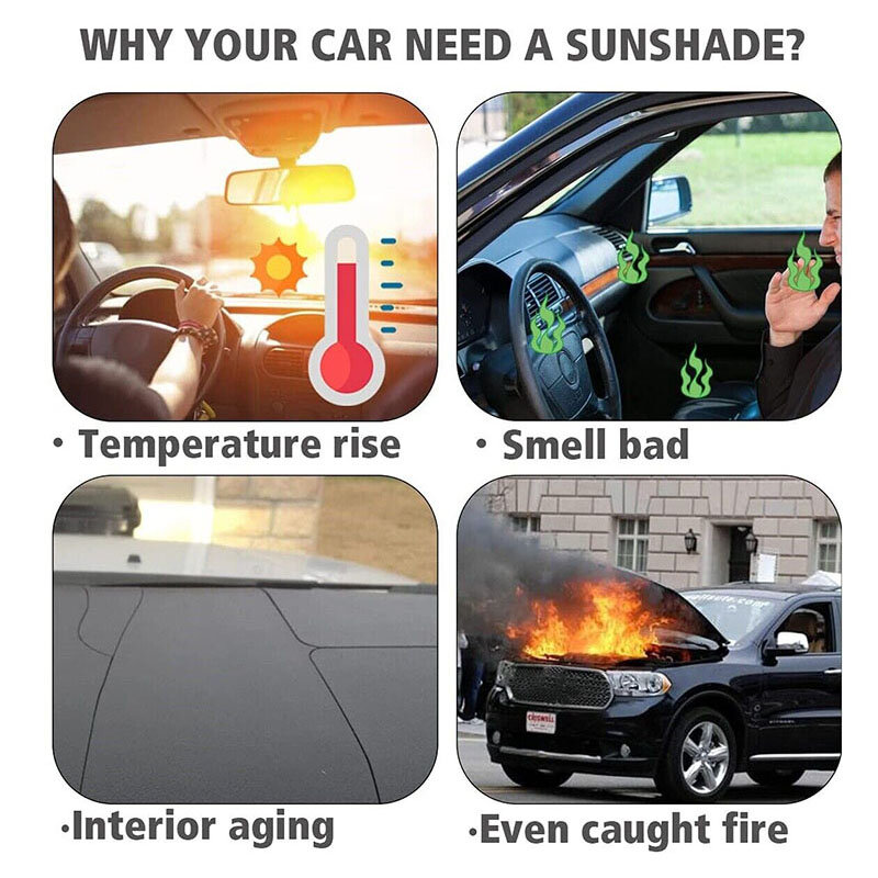 For Honda CRV Large Car Windshield Sun Shade Reflective UV Block Shield Cover