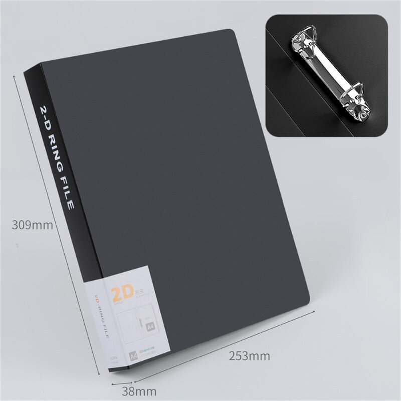 Waterproof 4-hole Binder, D-Type Punch Folder, Office Storage, File Ring, Test, Paper, Data, Learning Supplies, A4