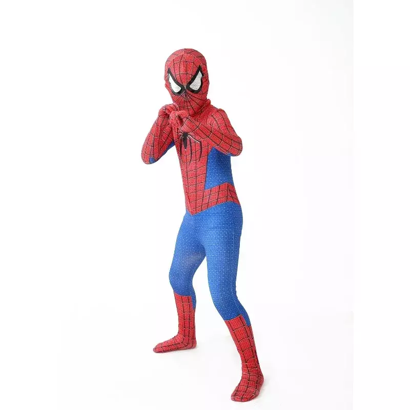 Mil Morales kostum Cosplay jauh dari rumah kostum Zentai Superhero Bodysuit Spandex setelan untuk anak-anak buatan khusus