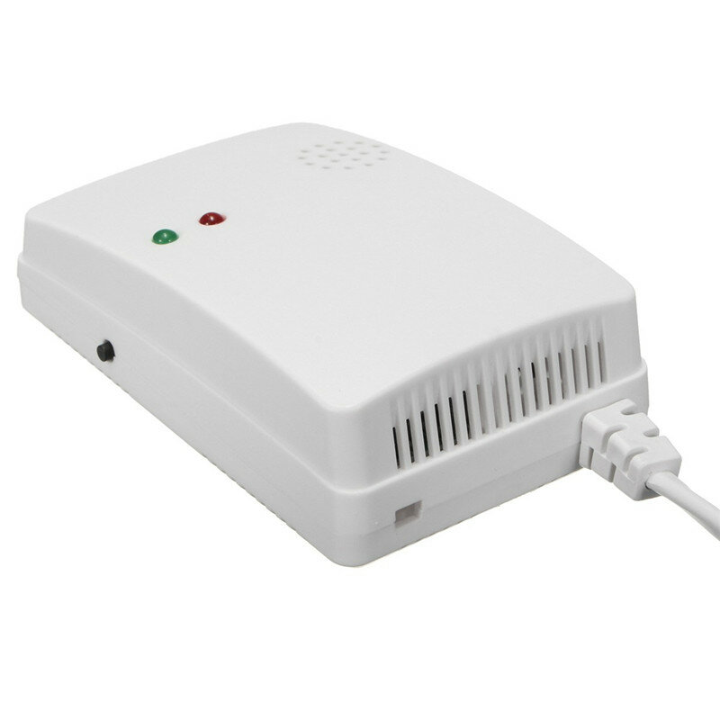 Natural Gas Leak Detector Smart Home Security -2008c Us 220v New Light Flash And 85db Sound Alarm Lpg Alarm Sensor