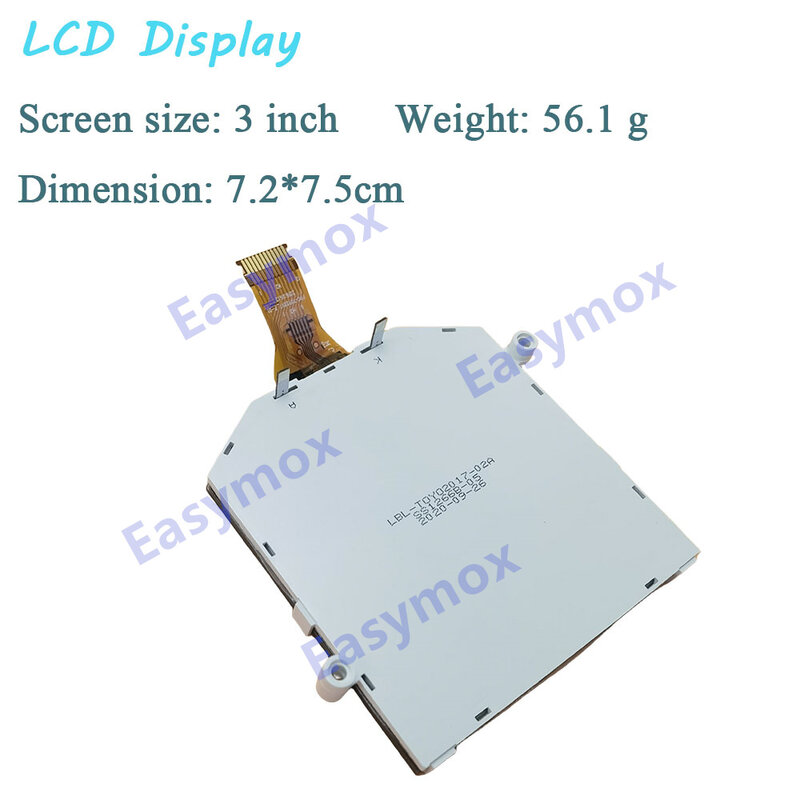 LBL-T0Y02017-02A 자동차 계기판 및 대시보드 화면 수리용 LCD 디스플레이, KTM 3.0 인치