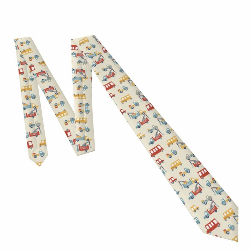 Classic Tie Men Neckties for Wedding Party Business Adult Neck Tie Casual Cute Cars On The Road Tie