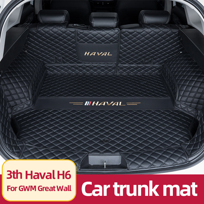 Car Rear Trunk Mat For GWM Great Wall Haval H6 3th 2022 Storage Cargo Tray Waterproof Floor Protective Pad Interior Accessories