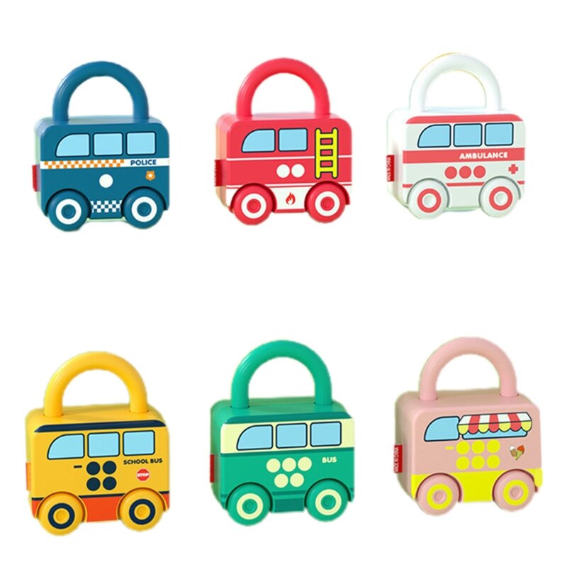 Kleurrijke Leren Sloten met Sleutels Tellen Montessori Wiskunde & Cijfers Bijpassende Educatief Speelgoed Materialen voor