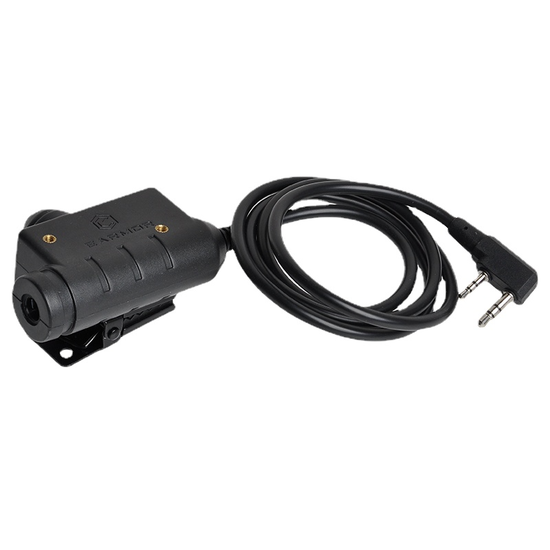 EARMOR Tactical PTT Tactical Headset ​Button activated push-to-talk PTT adapter M51 interface KENWOOD