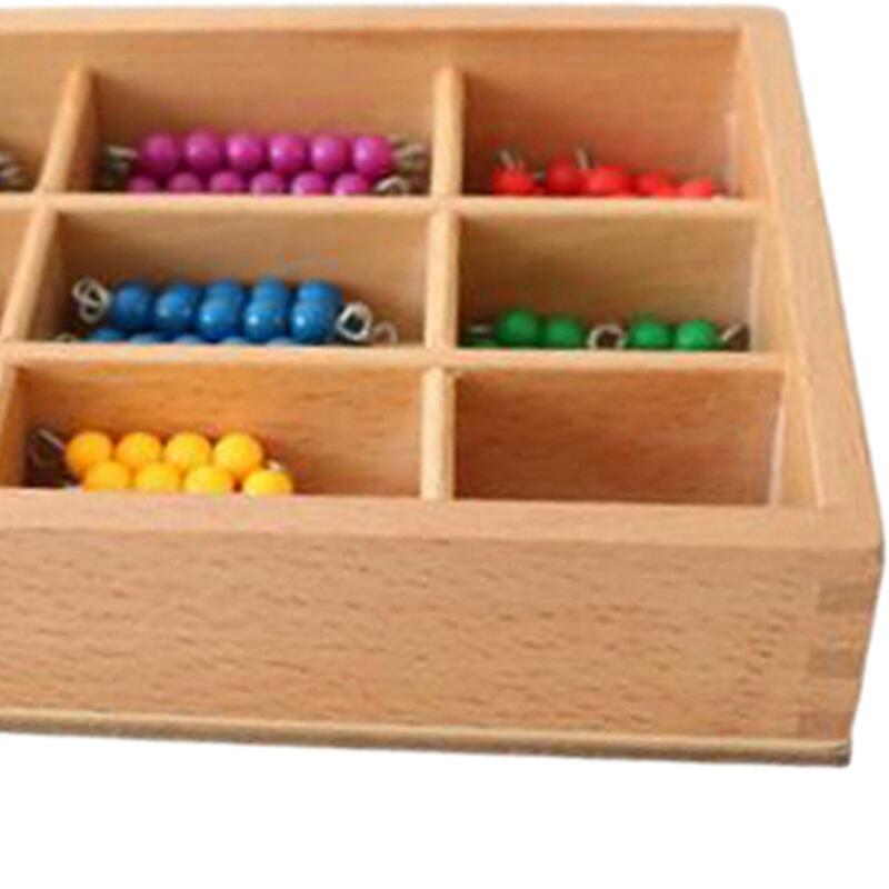 Montessori Wiskunde Speelgoed Klassiek Wiskunde Speelgoed Kralen Wiskunde Materiaal Kinderen Wiskunde Leren Voor Cadeau Jongens Meisjes Kinderen Kleuterschool