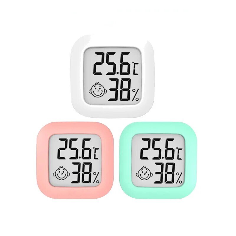 Электронный цифровой мини-термометр-гигрометр для детской комнаты, комнатный электронный измеритель влажности и температуры для дома