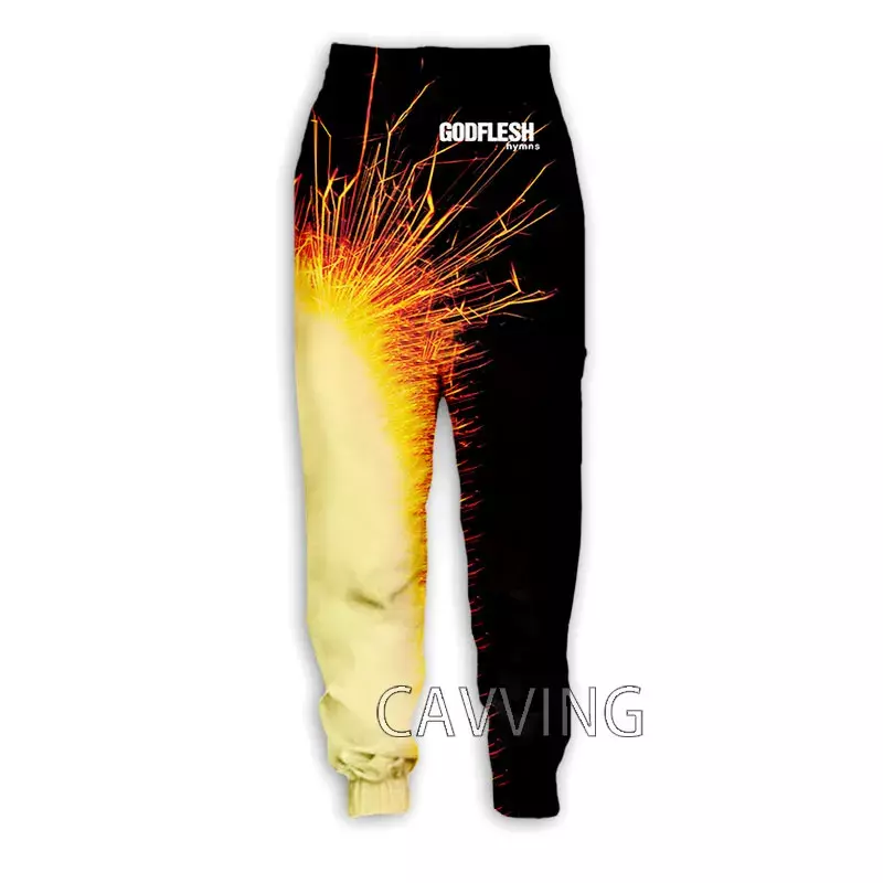 Mode baru Godflesh Rock 3D dicetak celana kasual celana olahraga celana lurus celana olahraga celana Jogging