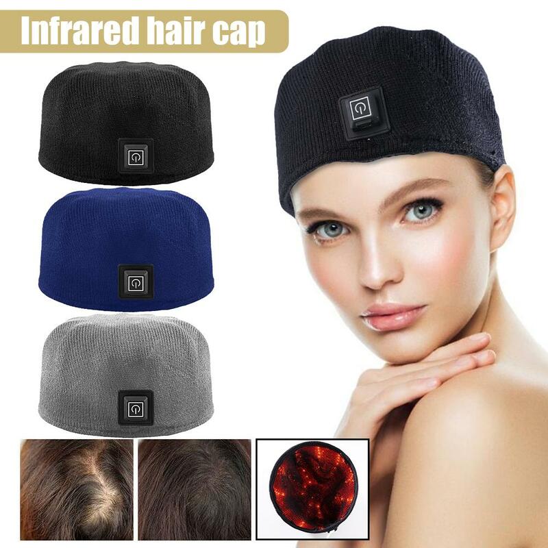 Infravermelho Anti-Hair Loss Hair Treatment Cap, capacete Depressi Laser, cor pura, chapéu de melhoria, W4Z2, 3 cores