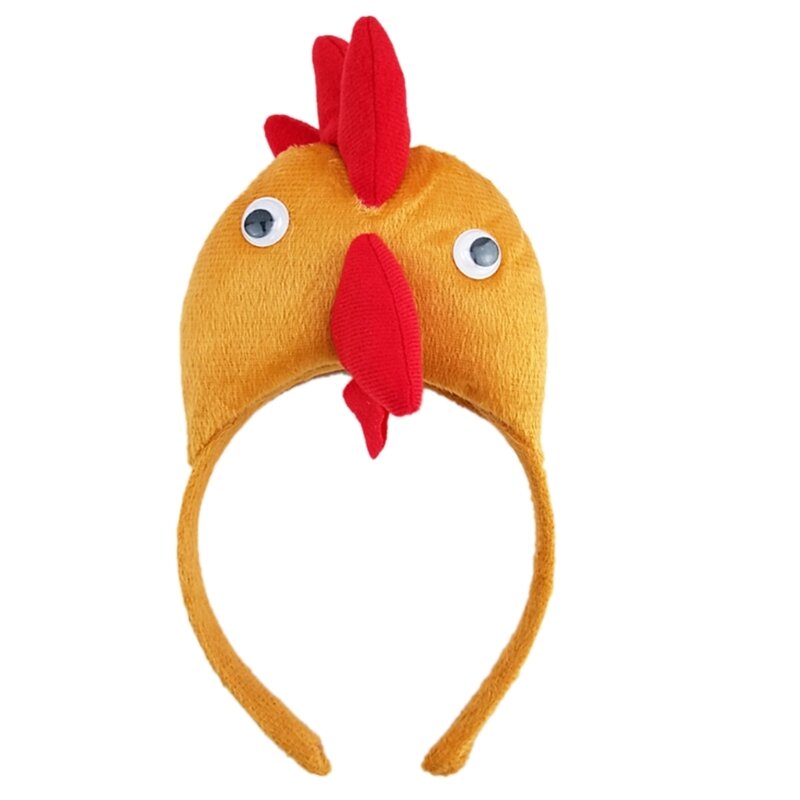 파티 프롬 생일 헤어밴드 모자를 쓰고 있는 재미있는 치킨 귀여운 머리장식