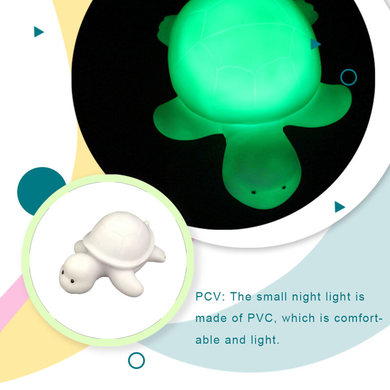 Turtle Style Night Light Delicate Cartoon Energy-saving Bedside Lamp Modeling Table Lights Decoration Christmas
