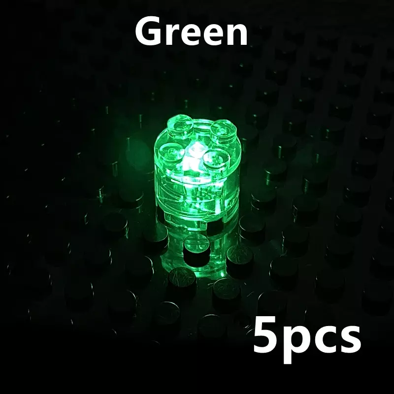 5 Chiếc 2X2 Chấm LED Phát Sáng Nhiều Màu Phụ Kiện Cổ Điển Gạch Giáo Dục Phát Ra Ánh Sáng Tương Thích Tất Cả Các Thương Hiệu các Khối Xây Dựng Kid