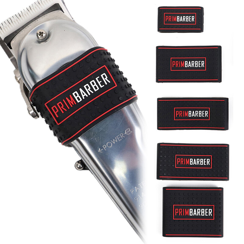 1Pc Professional Barber Clipper Grip Non Slip Barber Clipper Bands Resistance Barber Sleeve Barber Hair Clipper Holder Tools
