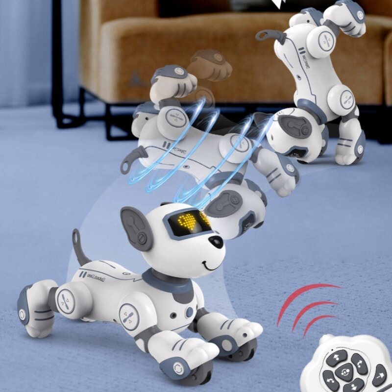Rc Children's Intelligent Robot Dog Toys Cute Pet Can Move And Dance Electronic Dog Pet Companion Robot Children Birthday Gift