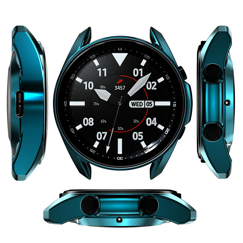 TPU Case para Samsung Galaxy relógio 3 Plated cover all-around Cobertura bumper protetor de Tela para smartwatch ativo acessórios