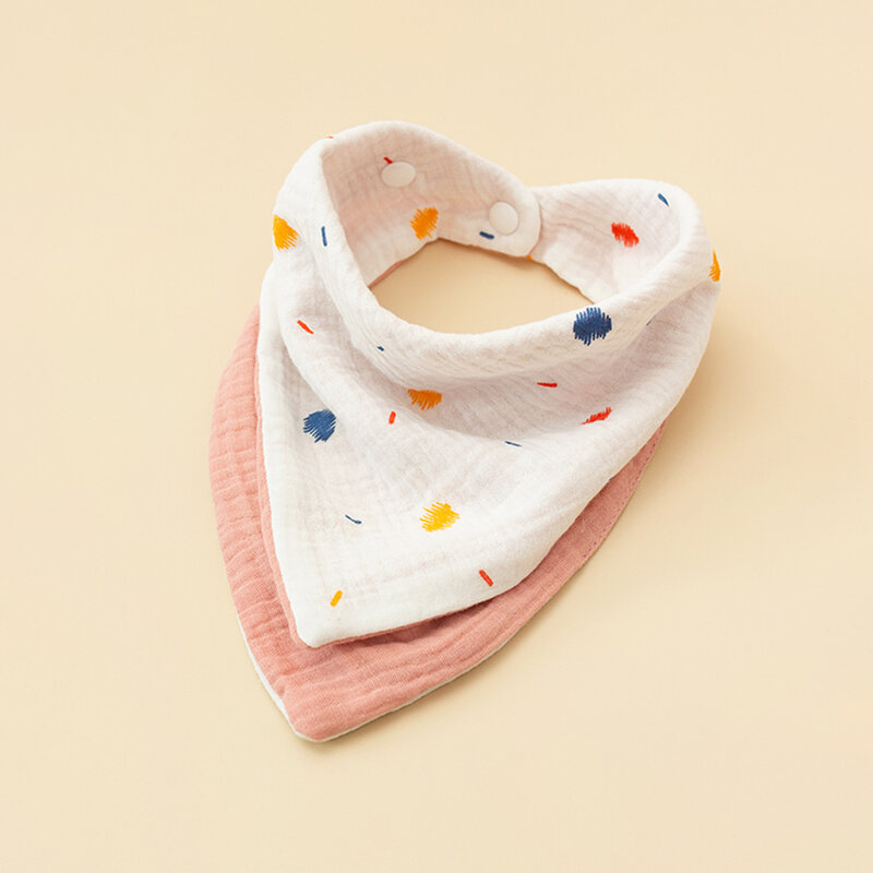 New Cotton Triangle Saliva Towel Baby Bibs Newborn Print Patchwork Bib Bandana Burp Cloth For Boys Girls Feeding Drool Bibs