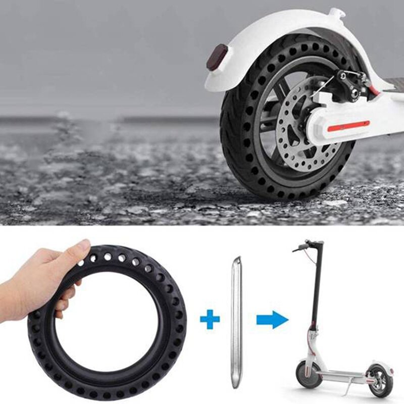 Scooter Wheels Solid Tire For Xiaomi M365 Electric Scooter Gotrax Gxl/Gotrax XR 8.5 Inches, With 3 Installation Tools
