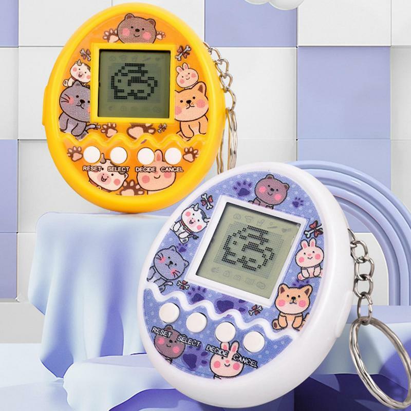 Creative Electronic Pet Game Tamagotchis Toy Mini Portable Retro Handheld Game E Console Keyring Childrens Birthday Gifts