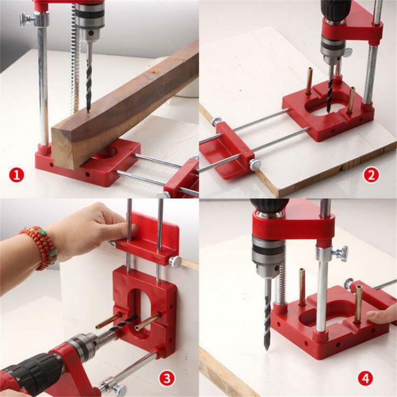 Drill Locator Drill Punch Locator Convenient Labor Saving Drill Guide Fixture Woodworking Drilling Template Guide Tool For Home