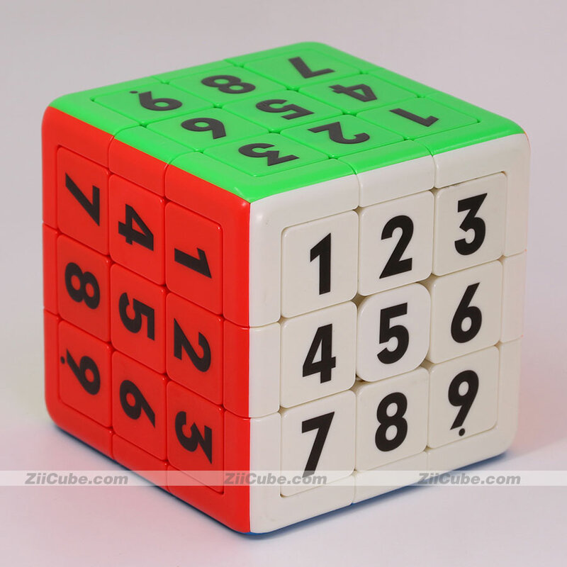 YuXin-cubo mágico Klotski 3x3x3 2x2, rompecabezas de números magnéticos, juego inteligente de lógica de Sudoku 3x3 2x2, juguete educativo profesional Kostki