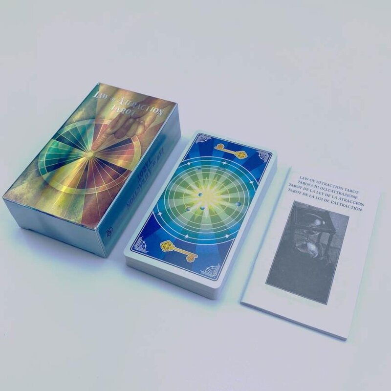 유인의 법 타로 카드 게임, 종이 가이드북이 있는 78 개 카드, 11.3x6.3cm