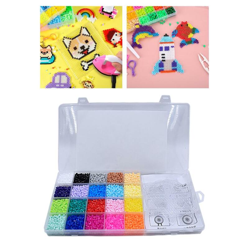 Perline, regalo per bambini, puzzle artigianali fatti a mano giocattoli perline colorate Melty perline colorate per bambine