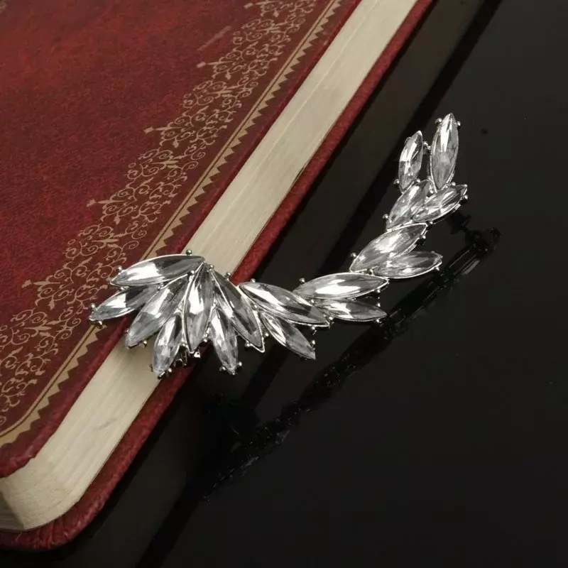 Aksesori anting wanita klip giwang penutup telinga berlian imitasi kristal Gotik Punk antik elegan mode untuk hadiah kreatif wanita
