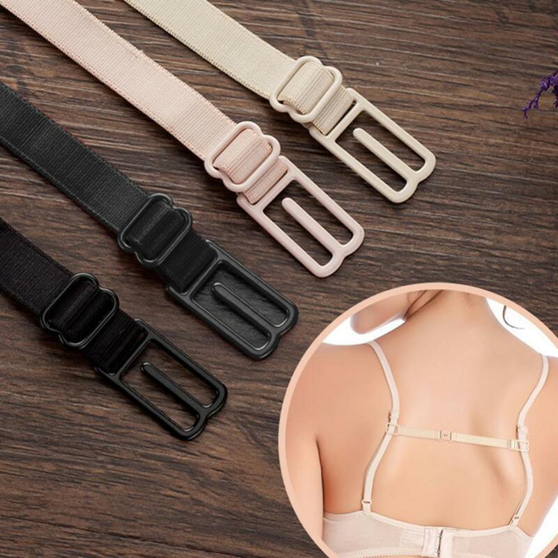 Alça de sutiã antiderrapante elástica ajustável para mulheres, porta-hasp traseiro de ombro duplo, cinto de fivela, extensor, clipe racer, 1pc