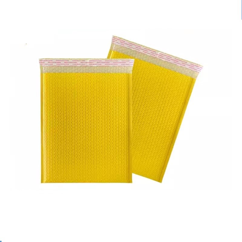 Маленькие большие пузырчатые пакеты желтого цвета для упаковки конвертов, конвертов, почтовых пакетов, пузырчатые конверты для небольшого бизнеса, упаковка для доставки 11x13