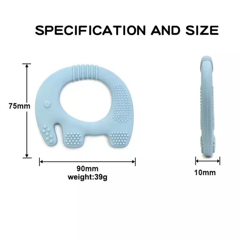 O anel da dentição do silicone do produto comestível para o bebê recém-nascido, anel da dentição, bpa livra, para a dentição