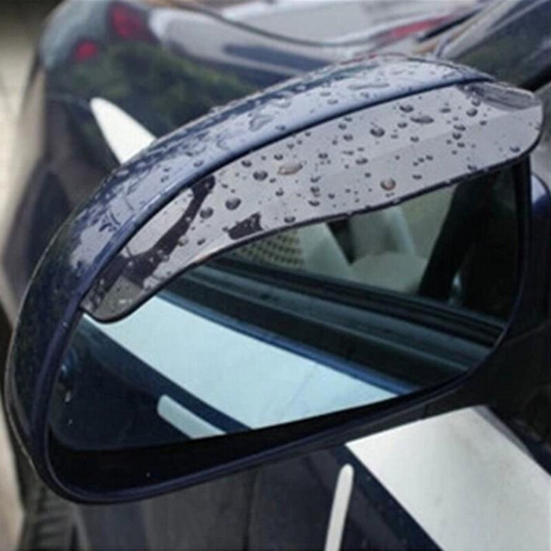 Pegatina de PVC para espejo retrovisor de coche, protector de cejas para lluvia, burlete automático, cubierta protectora para lluvia, 2 unidades por juego