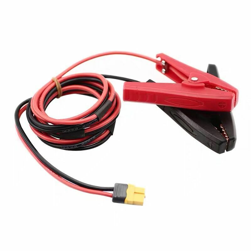 Jacaré para Plug T ou XT60 Feminino Plug Cable, fio para ISDT Q6 Charger, peça de reposição, Acessórios DIY, 14AWG, 50cm, 150cm