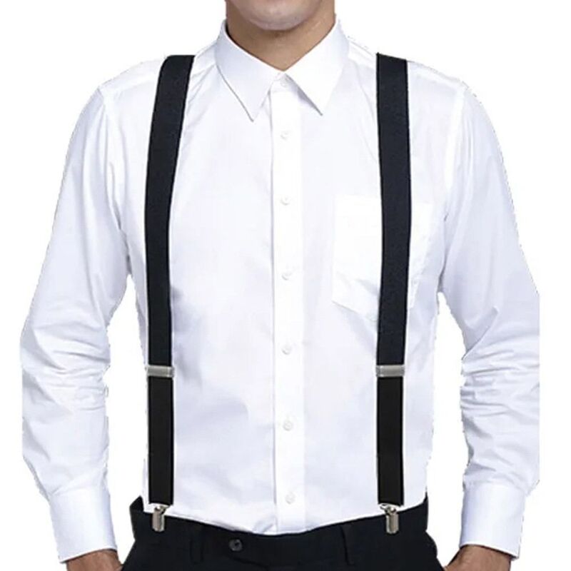 Tirantes ajustables para hombre Y mujer, cinturón elástico con 4 Clips en forma de Y, ideal para fiesta de boda, Vintage